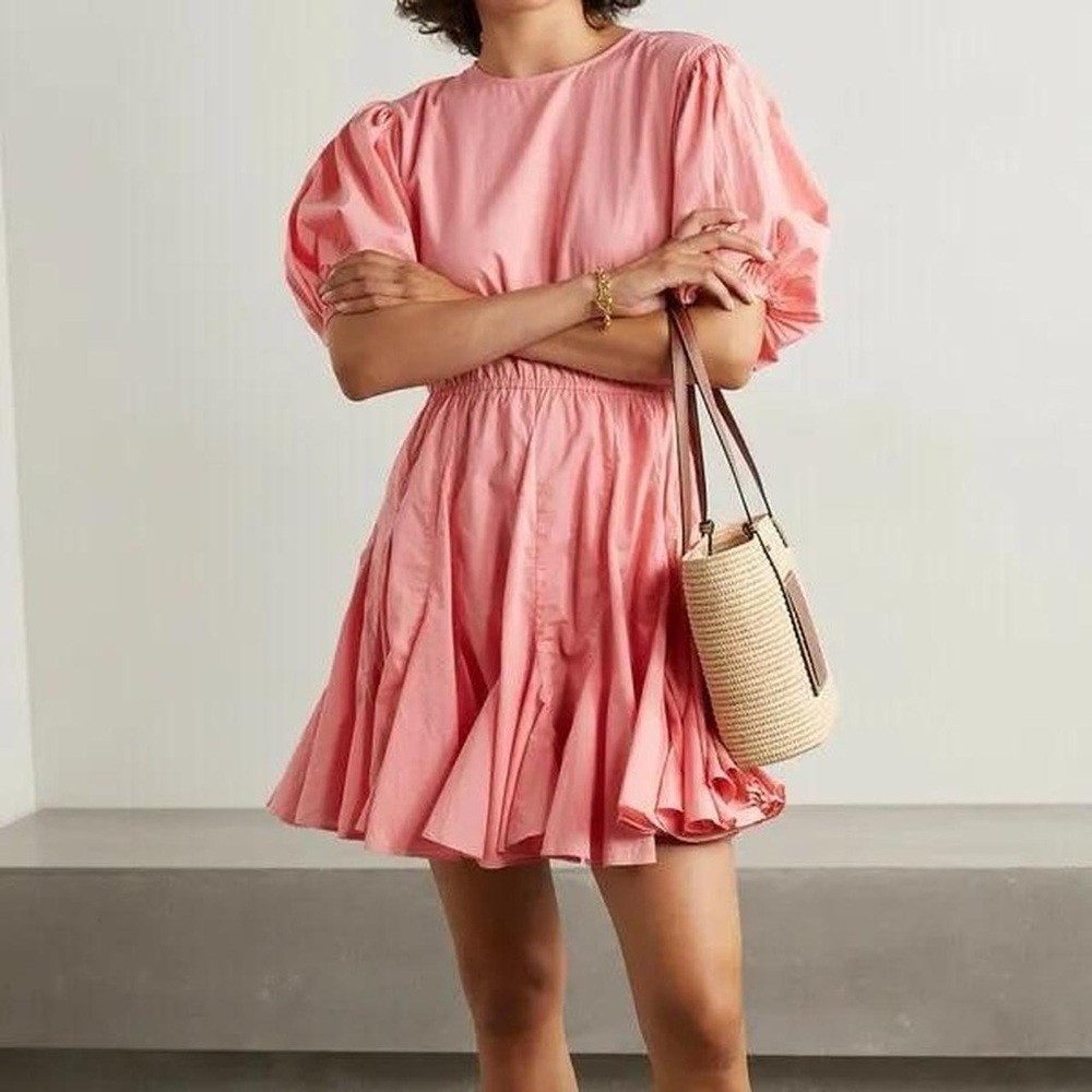 RHODE Molly Mini Dress Size Small Peach
